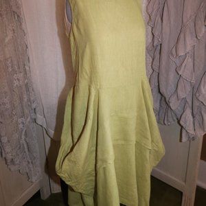 Fit and Flare linen cotton dress